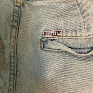 Vintage 1980s Guess Light Wash 4 Pocket Shorts - Size 29